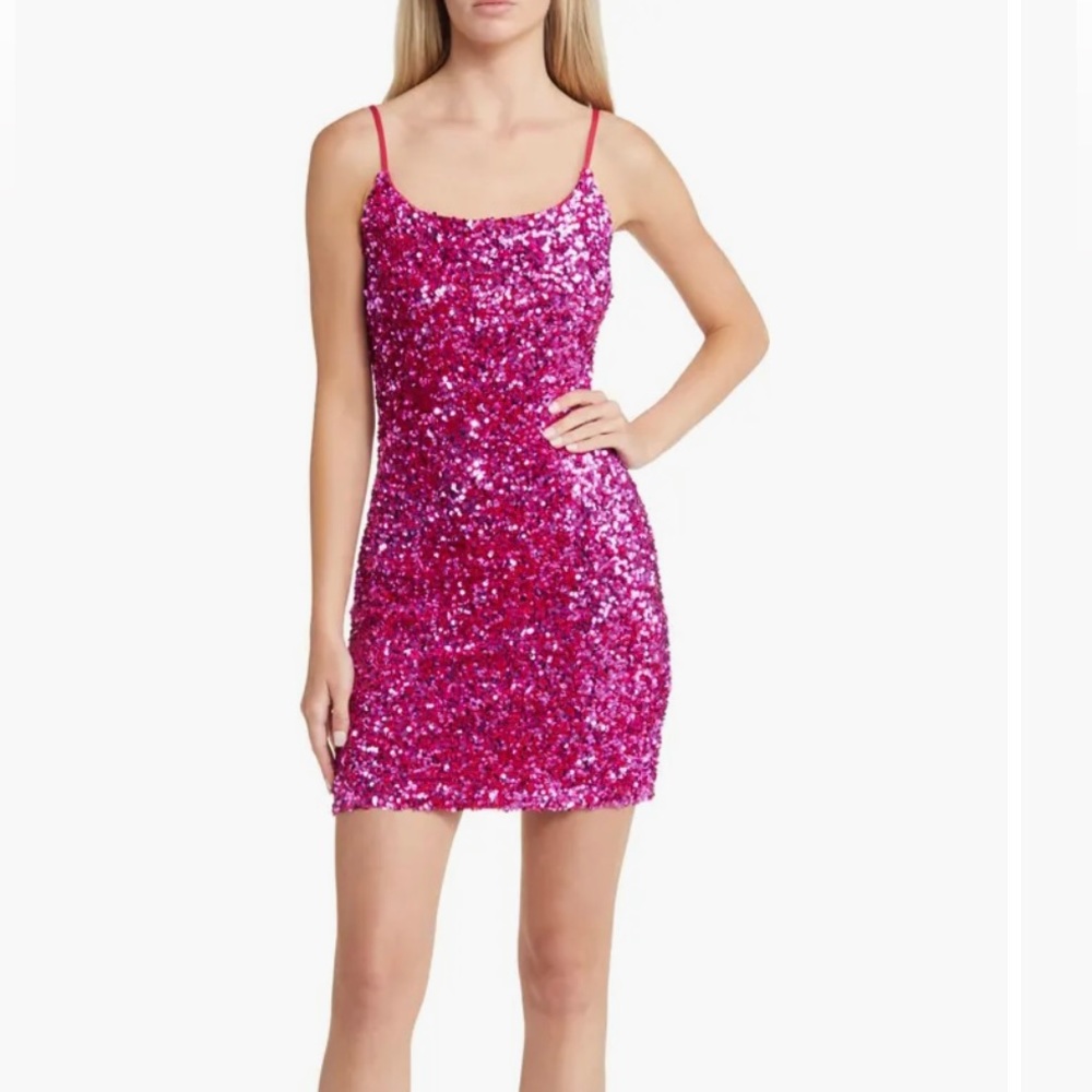BP night out sequin sequin camisole dress